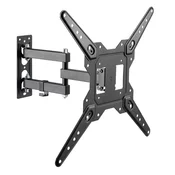 Maclean TV or monitor mount, universal, max VESA 400x400, 23-55, 30kg, black, MC-701N