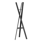 Crna vješalica od punog hrasta 62x176 cm Rakku – Blomus