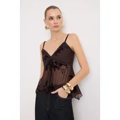 Trendyol Milla ženska bluza Tpraw26Bz00056, braon