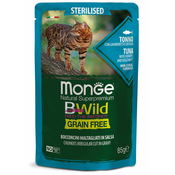 Monge | BWild Sterilised za sterilizirane mačke s tunino in kozicami