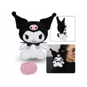 HELLO KITTY Hello Kitty Kuromi Magnetna maskota na rami, pliš, mehka igrača 16 cm