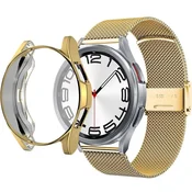 GS Zapestnica + ovitek za Samsung Galaxy Watch 6 Classic 43mm, zlata