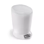 Round trash can, 6 L, White - simplehuman brand