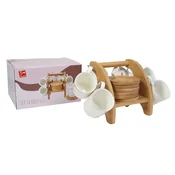 Sigma Set šoljica za kafu na stalku PJ3831, 180ml, 6 komada, Beli