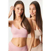 2PACK Modrček RIB Bralette, brez kosti