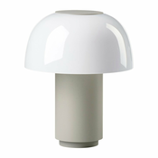 Siva aluminijasta LED zatemnitvena namizna svetilka (višina 22 cm) Harvest – Zone