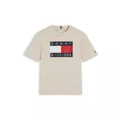 TOMMY HILFIGER Majica HERITAGE  bež / rdeča / črna / bela