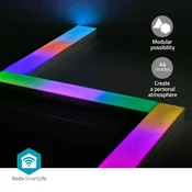 Nedis Božične lučke SmartLife Bar na steni Wi Fi RGBIC topla bela Android IOS