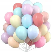 Močni pastelni baloni 27 cm, Pastel Mix, 100 kosov.