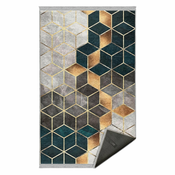 Bela/modrozelena pralna preproga 80x200 cm – Mila Home