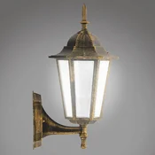 Retro vrtna stenska svetilka Liguria E27 IP43 patina Goldlux 201959