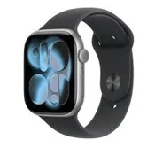 Apple Watch Series 11 GPS 46mm Space Grey Aluminium Case with Black Sport Band - S /M