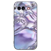 Silikonski črni ovitek za Google Pixel 10a - Iridescent bubbles