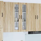 vidaXL Stenska kuhinjska omarica z vrati Sonoma hrast 60 x 31 x 100 cm