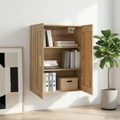 vidaXL Omarica na steni Montaža za steno Artisan hrast Inženirski les