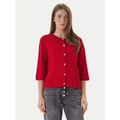 ONLY Pletena jopica Maisie 15364920 Rdeča Regular Fit