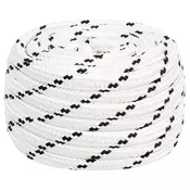 Vidaxl vidaXL Pletena jadralna vrv bela 20 mm x 50 m poliester