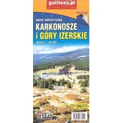 shumee Karkonosze in Jizera Mountains 1:50.000. Turistična karta. Galilej