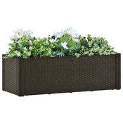 Visoka greda z zalivalnim sistemom mocha 100x43x33 cm