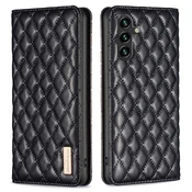 Ovitek za Samsung Galaxy A35 5G, denarnica, barva BINFEN, črna