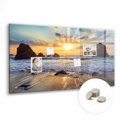 tulup.si Tabla magnetna Sončni zahod na plaži 120x60 cm