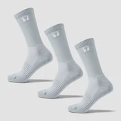 MP tekaške nogavice (3 v paketu) - krom - UK 9-11