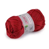 Bombažna pletilna preja Limone 50 g - (208) rdeča