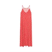 VERO MODA Obleka VMKORA  češnjevo rdeča / bela