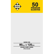 Štitnici za kartice Kaissa Premium Sleeves 80 x 120 mm (Oversized) - 50 kom.