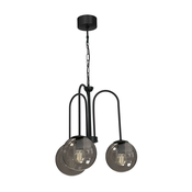 Luster na lancu CAMBRIDGE 3xE14/60W/230V crna