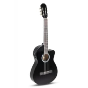E-Kitara Pure klasična Basicplus črna 4/4 PS510.396 Gewa