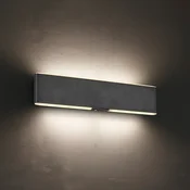 Trio Lighting LED-akumulatorska stenska svetilka Conchita, širina 32 cm, črna, kovinska - Dnevna soba/jedilnica - Sodobni - črna mat - Kovina
