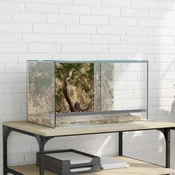 vidaXL Staništa gmazova i vodozemaca Bijelo 50 x 30 x 30 cm Stakl