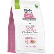 Hrana Brit Care Dog Sustainable Adult Small Breed Chicken & Insoct 3 kg