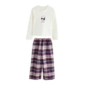 Next Pižama Snoopy ecru/mornarska/vinsko rdeča