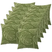 vidaXL Prevleka za blazino 12 pcs HEERLEN Listnati dizajn 45 x 45 cm