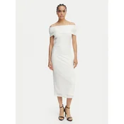 MICHAEL Michael Kors Vsakodnevna obleka MS683E1KS1 Bela Slim Fit