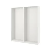 PAX 2 okvira za omaro, bela, 200x35x236 cm