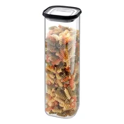 Gefu GEFU PANTRY pravokotna posoda za shranjevanje, 2.5 L, črna/transparentna