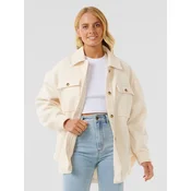 Rip Curl High Tide Fleece Shacket Jacket off white