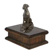 shumee Boksar, Boksar IV - žara za pasji pepel, klasična žara s kipcem, elegantna žara s psom znamke Art-Dog