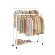 Songmics Oblečni regal 465x110x1555 cm bel