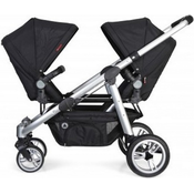 Kolica za blizance Topmark - 2 Combi Duo Buggy, Black