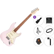 PSD Guitars STC-100 Premium SET Pink Električna kitara