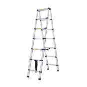 MXM Zložljiva lestev - 2m+2m, aluminij