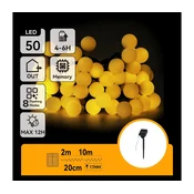 Aigostar - LED solarni dekorativni niz 50xLED/8 funkcija 12m IP65 topla bela
