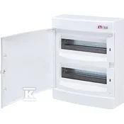 ETI Nadometna razdelilna omarica 24 modulov IP40 bela vrata ECT24PO-s