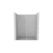 Mexen Pretoria Dvojna vrata tuša nihajna 140 cm, prozorna, krom - 852-140-000-02-00