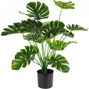 shumee UMETNA RASTLINA MONSTERA DELICIOSA 50-75 cm VELIKA REALISTIČNA XL dekoracija