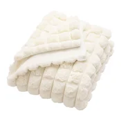 Kremno bela odeja iz mikropliša/iz umetnega krzna 220x240 cm Igloo – douceur dintérieur